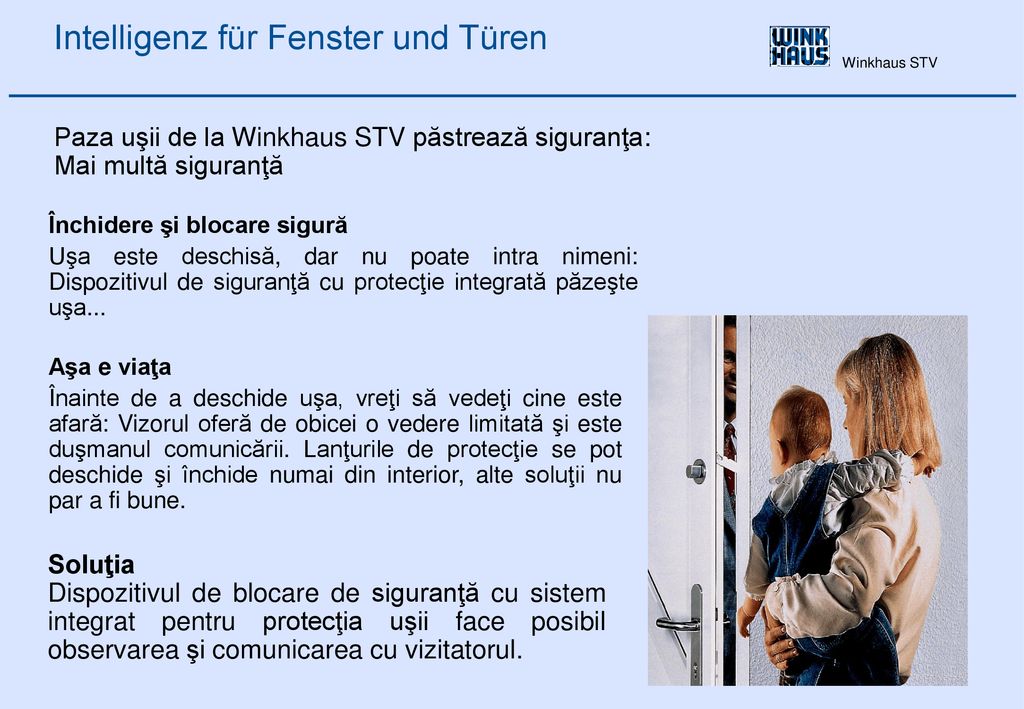Paza uşii de la Winkhaus STV păstrează siguranţa: Mai multă siguranţă