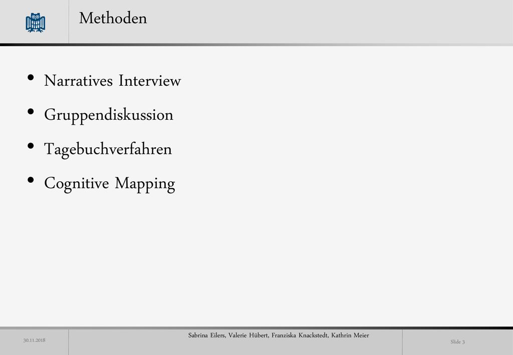 Methoden Narratives Interview Gruppendiskussion Tagebuchverfahren