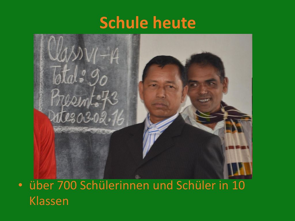 Schule heute über 700 Schülerinnen und Schüler in 10 Klassen