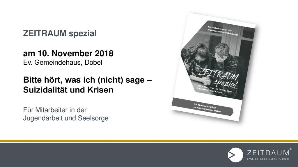 Bitte hört, was ich (nicht) sage – Suizidalität und Krisen