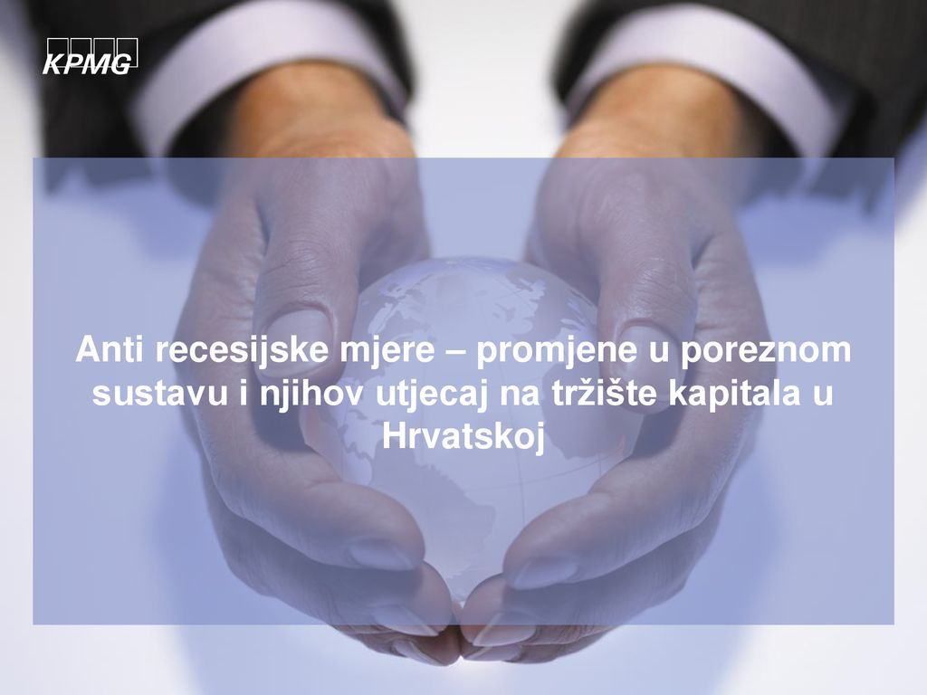 Anti recesijske mjere – promjene u poreznom sustavu i njihov utjecaj na tržište kapitala u Hrvatskoj