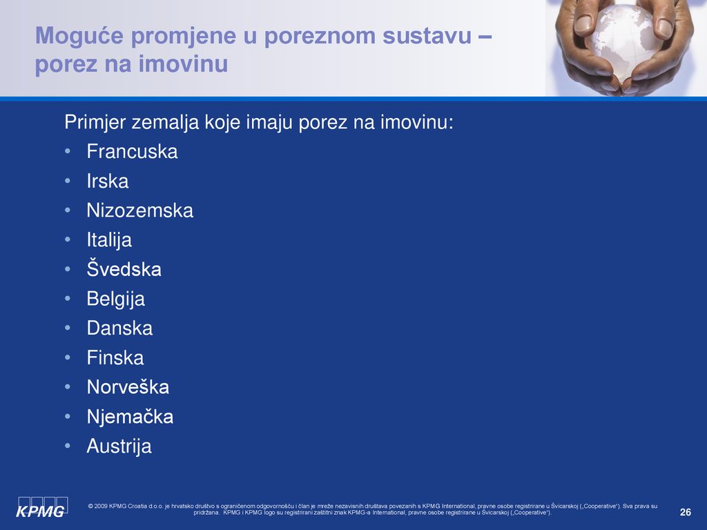 Moguće promjene u poreznom sustavu – porez na imovinu