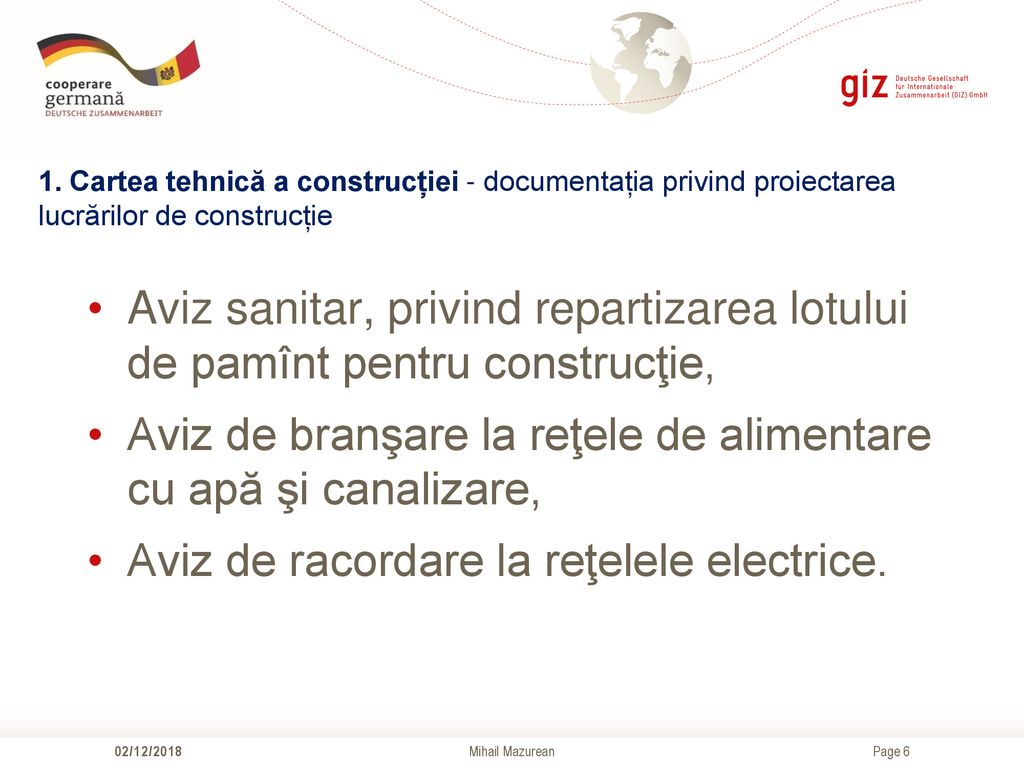 Aviz de branşare la reţele de alimentare cu apă şi canalizare,