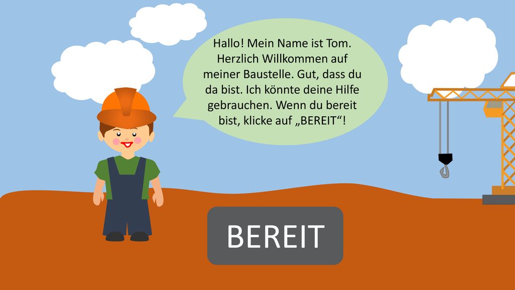 Hallo. Mein Name ist Tom. Herzlich Willkommen auf meiner Baustelle