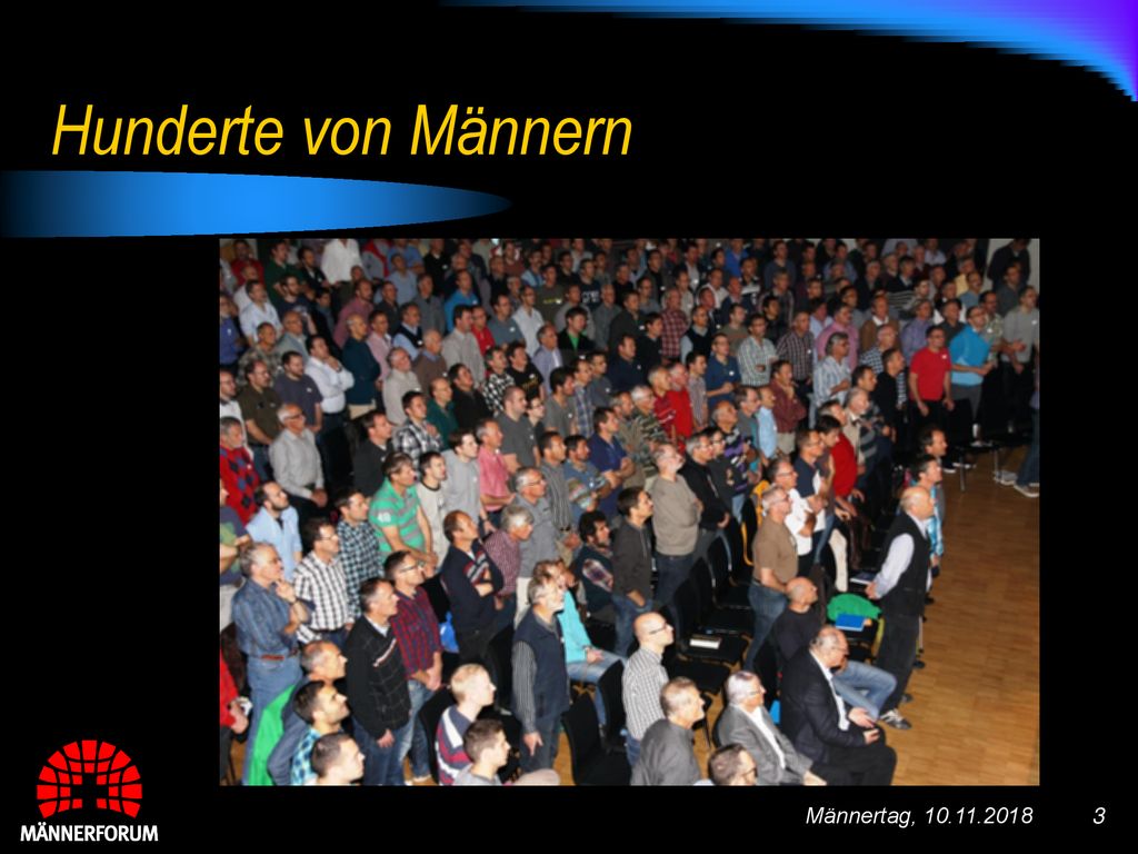 Hunderte von Männern Männertag,