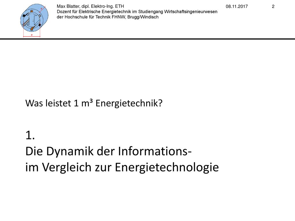 1. Die Dynamik der Informations- im Vergleich zur Energietechnologie