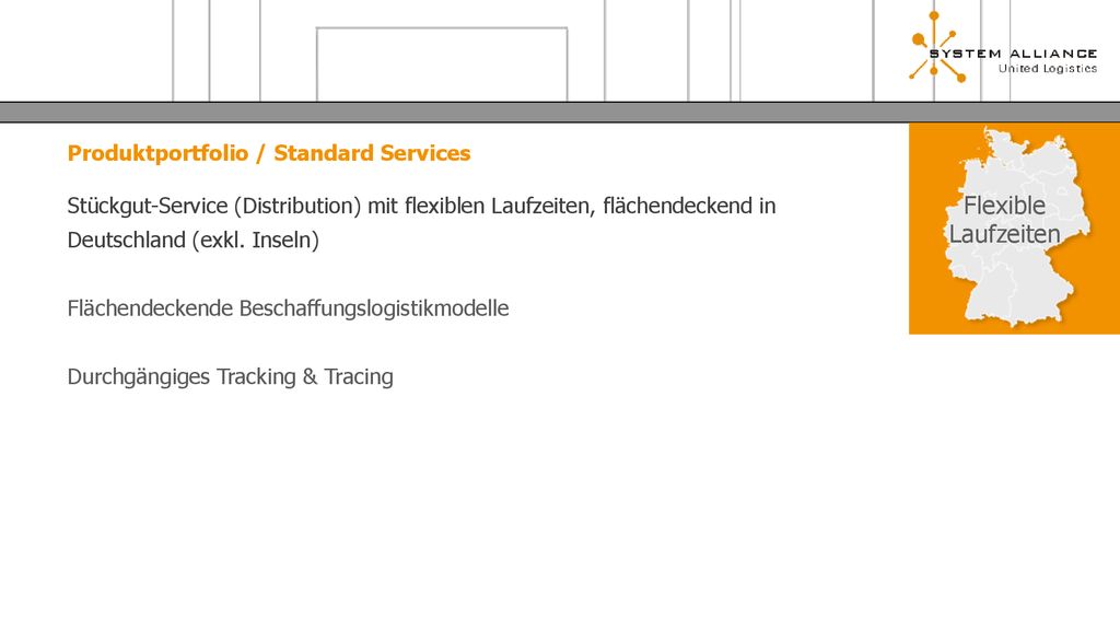 Produktportfolio / Standard Services