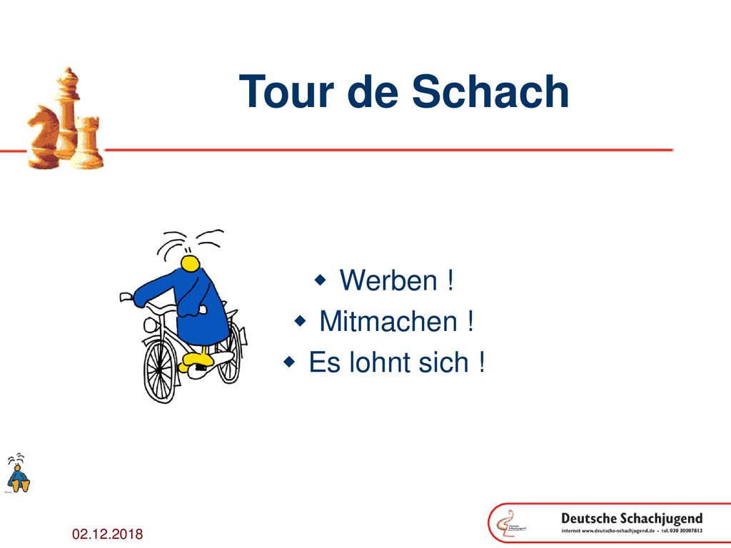 Tour de Schach Werben ! Mitmachen ! Es lohnt sich !
