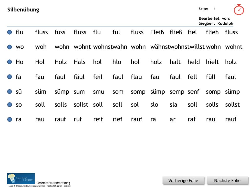 flu fluss fuss fluss flu ful fluss Fleiß fließ fiel flieh fluss wo woh