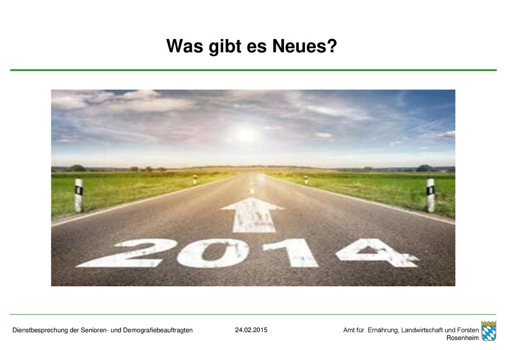 Was gibt es Neues Dienstbesprechung der Senioren- und Demografiebeauftragten