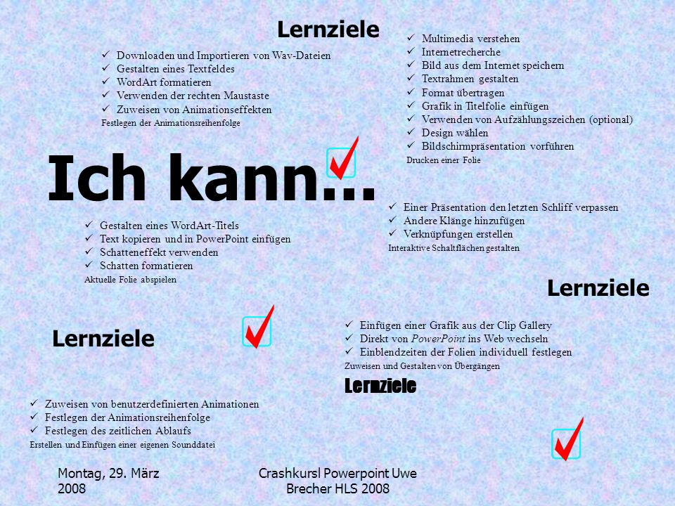 Crashkursl Powerpoint Uwe Brecher HLS 2008