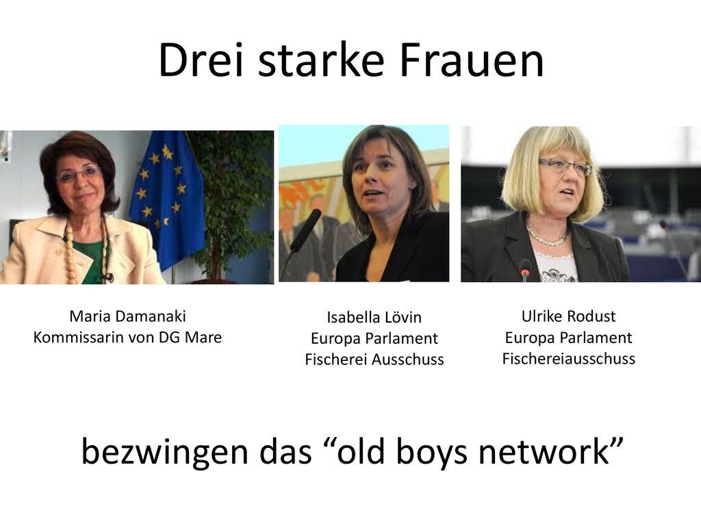 Drei starke Frauen bezwingen das old boys network Maria Damanaki