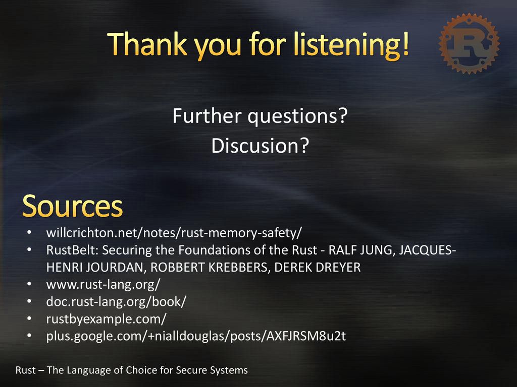 Thank you for listening!