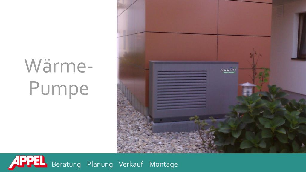 Wärme- Pumpe Beratung Planung Verkauf Montage