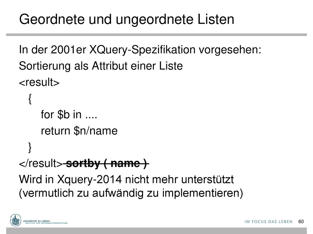 Geordnete und ungeordnete Listen