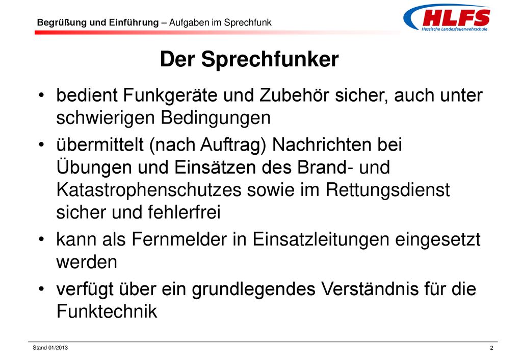 Sprechfunkausbildung - Ppt Herunterladen