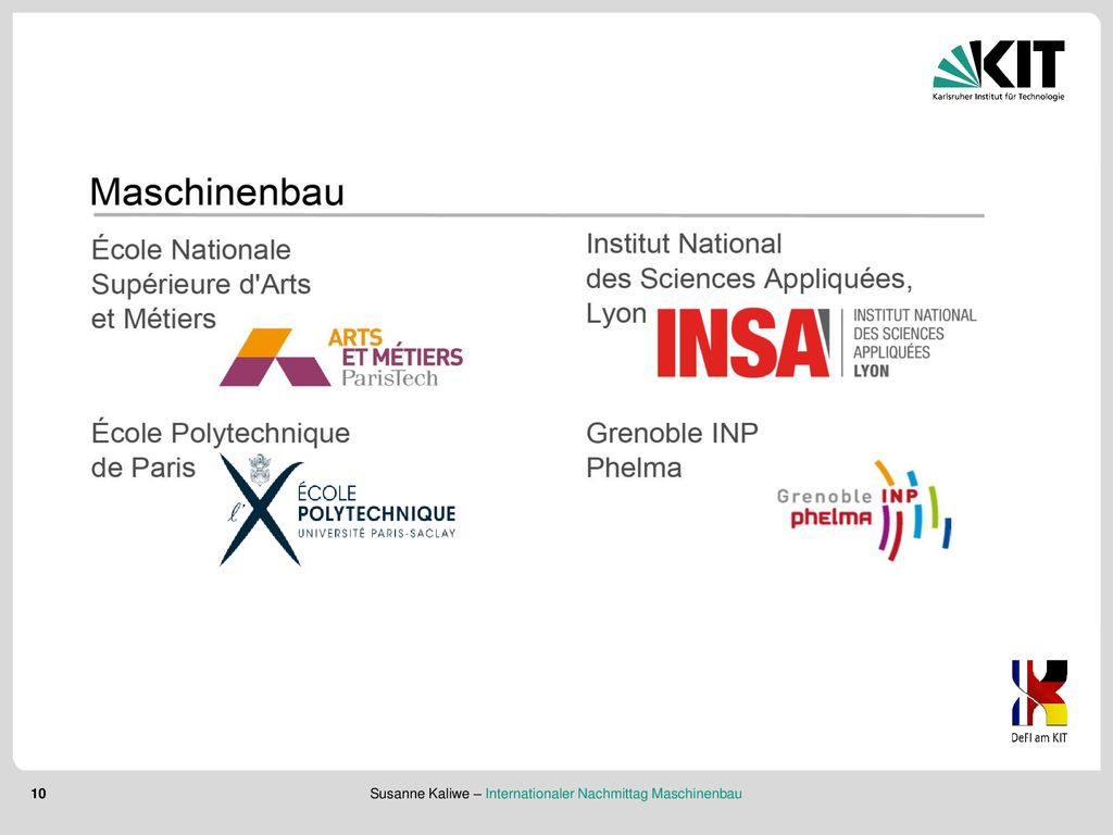 Susanne Kaliwe – Internationaler Nachmittag Maschinenbau