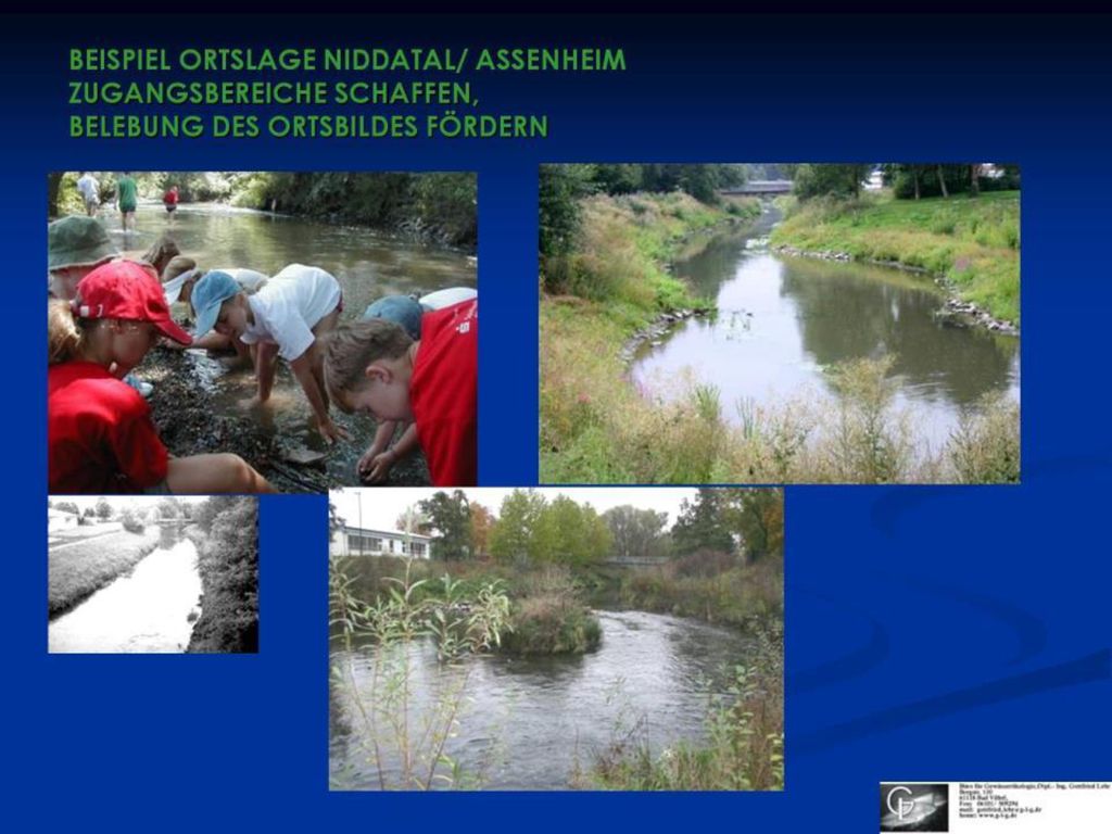 BEISPIEL ORTSLAGE NIDDATAL/ ASSENHEIM ZUGANGSBEREICHE SCHAFFEN, BELEBUNG DES ORTSBILDES FÖRDERN