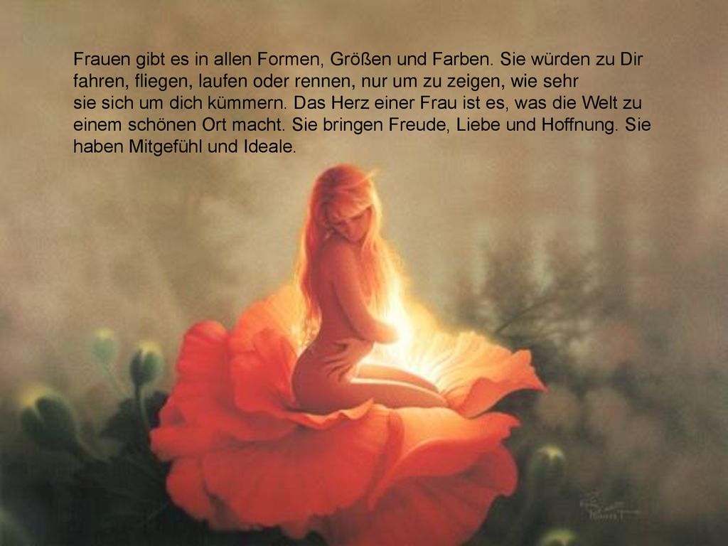 Frauen gibt es in allen Formen, Größen und Farben