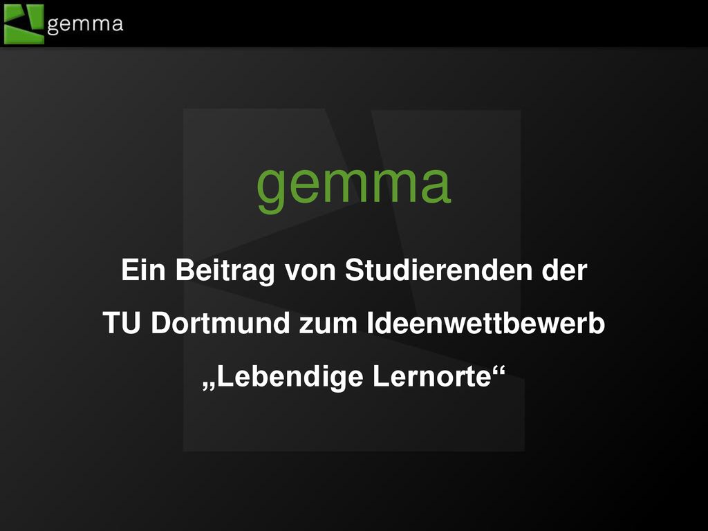 Ein Beitrag von Studierenden der TU Dortmund zum Ideenwettbewerb