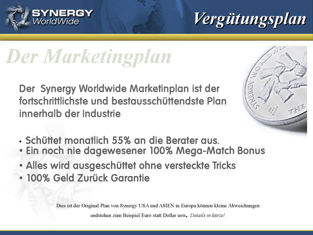 endstehen zum Beispiel Euro statt Dollar usw. Details in kürze!