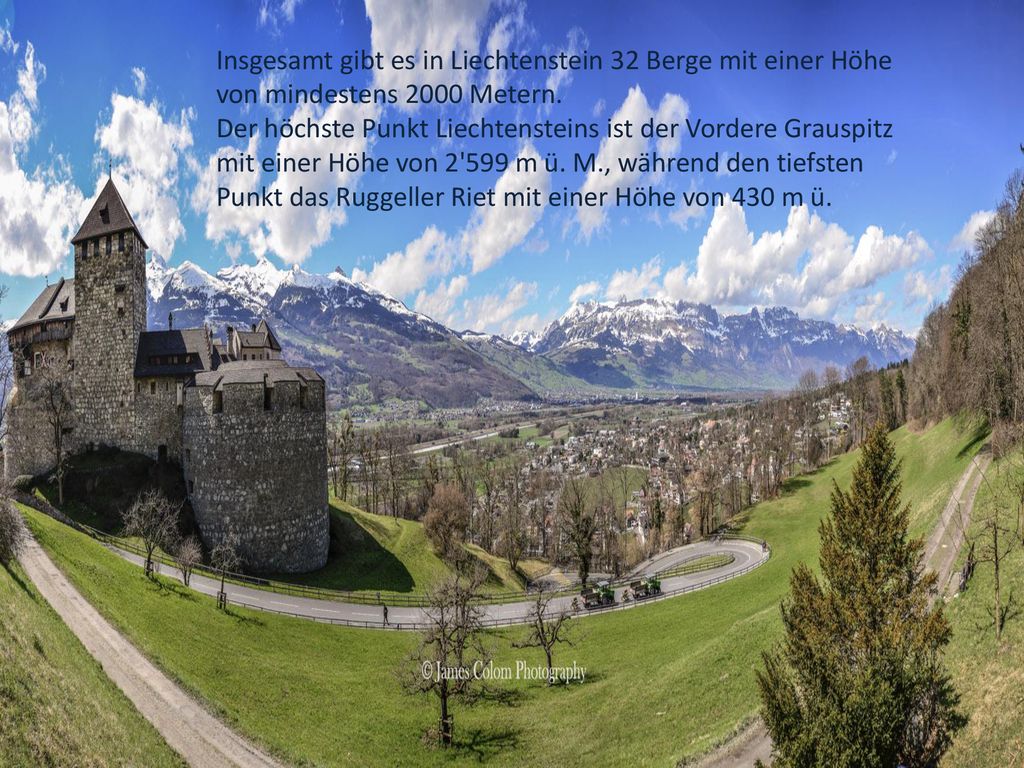 Insgesamt gibt es in Liechtenstein 32 Berge mit einer Höhe von mindestens 2000 Metern.