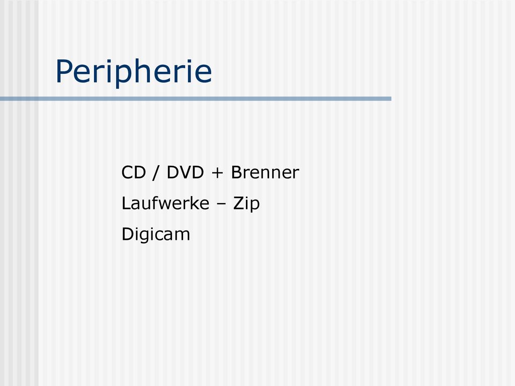 Peripherie CD / DVD + Brenner Laufwerke – Zip Digicam