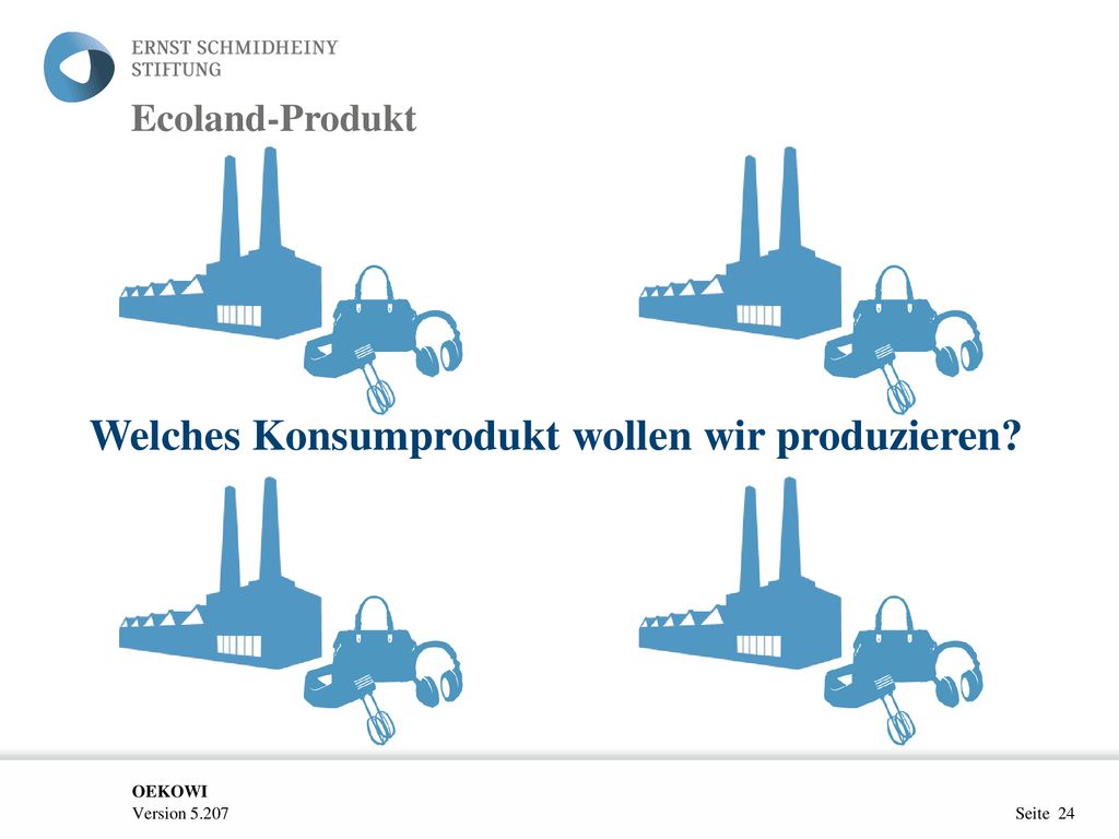 Welches Konsumprodukt wollen wir produzieren