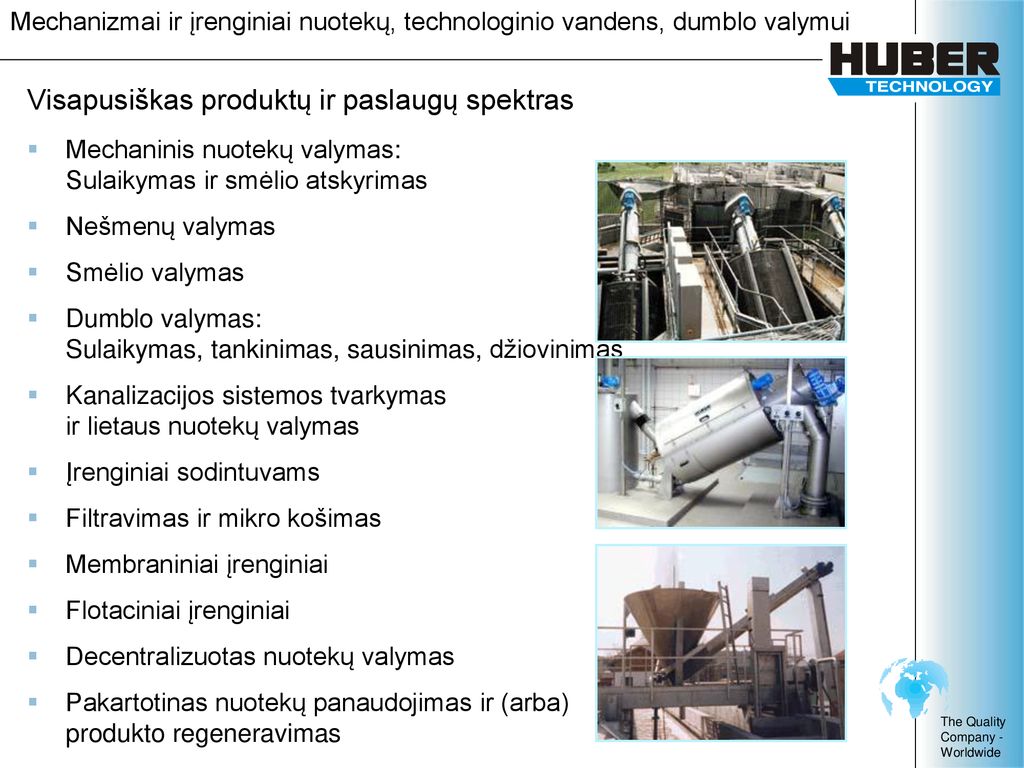 Visapusiškas produktų ir paslaugų spektras