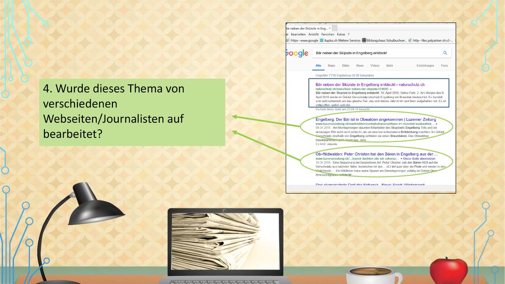 4. Wurde dieses Thema von verschiedenen Webseiten/Journalisten auf bearbeitet
