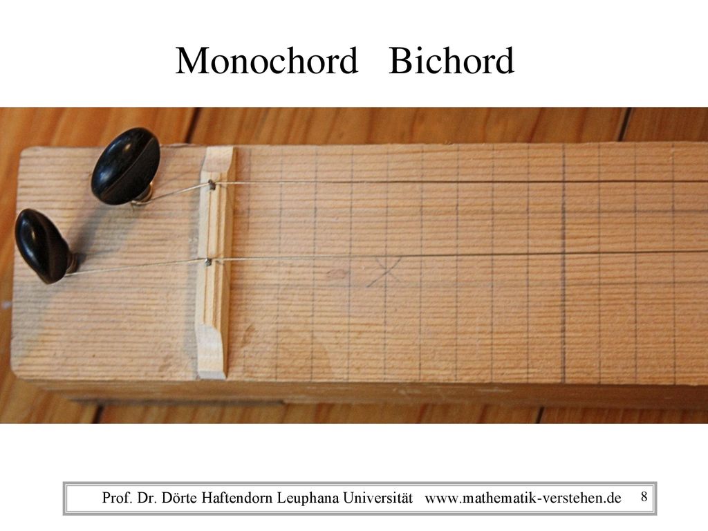 Monochord Bichord Prof. Dr. Dörte Haftendorn Leuphana Universität
