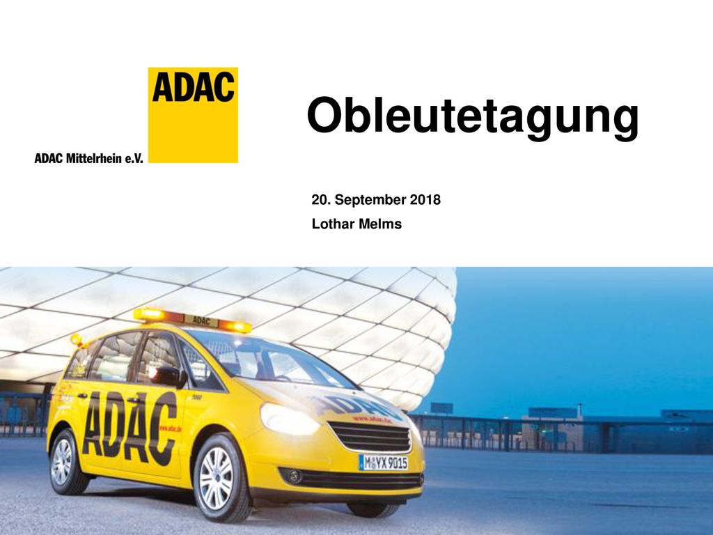 Obleutetagung 20. September 2018 Lothar Melms