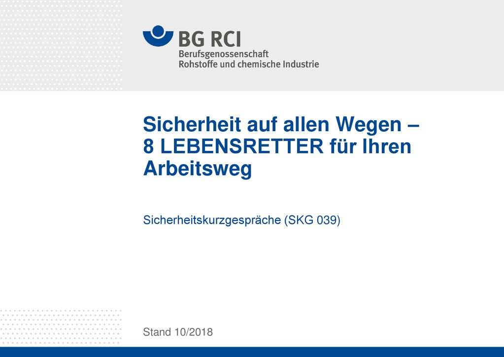 Sicherheit auf allen Wegen – 8 LEBENSRETTER für Ihren Arbeitsweg