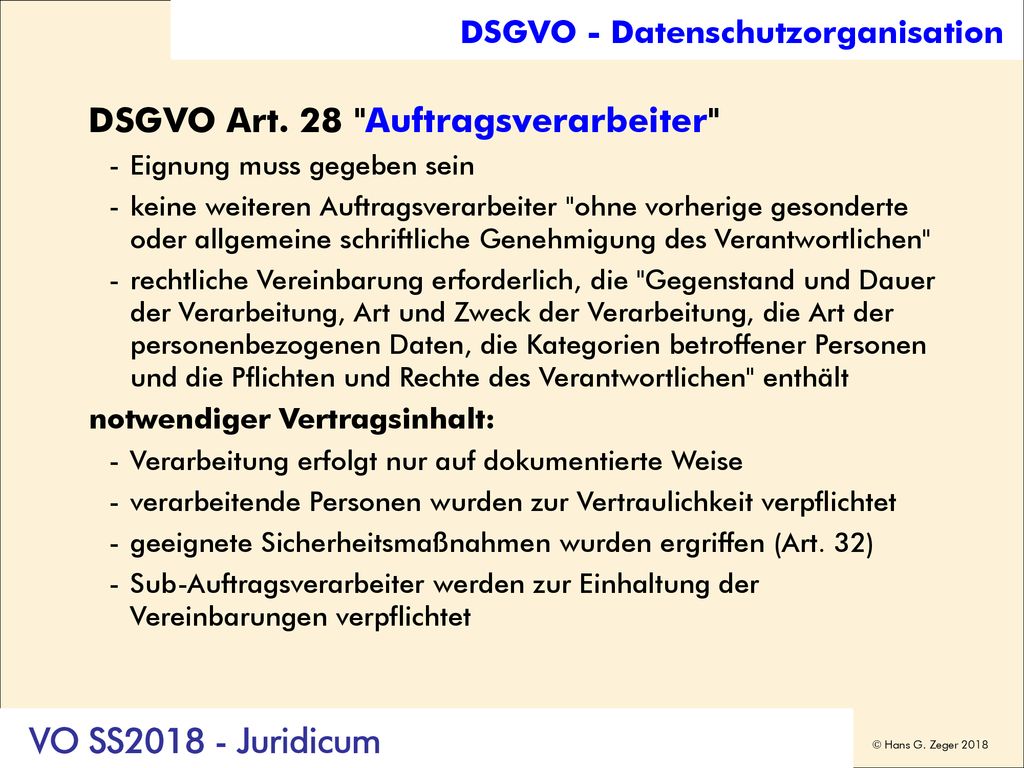 Hans G. Zeger, Datenschutzfragen in Internet und eCommerce/eBusiness