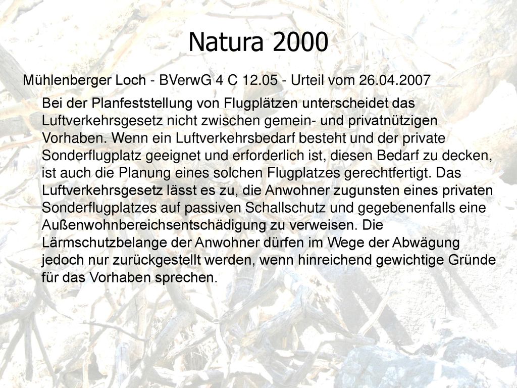Natura 2000 Mühlenberger Loch - BVerwG 4 C Urteil vom