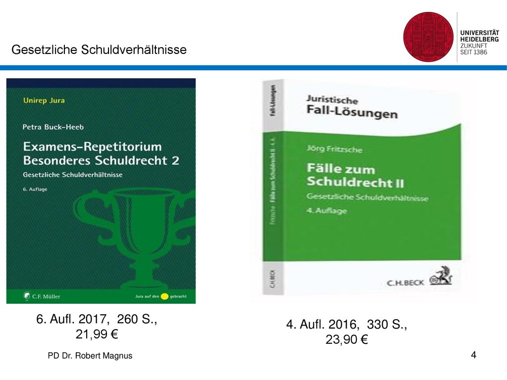 6. Aufl. 2017, 260 S., 21,99 € 4. Aufl. 2016, 330 S., 23,90 € PD Dr. Robert Magnus