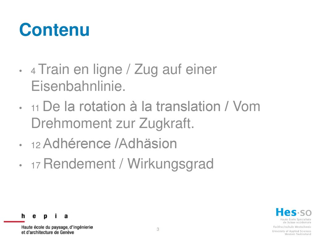 Contenu 4 Train en ligne / Zug auf einer Eisenbahnlinie.