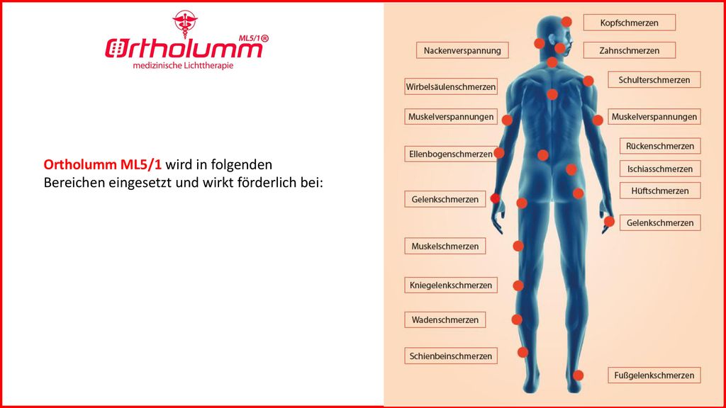 Ortholumm ML5/1 wird in folgenden Bereichen eingesetzt und wirkt förderlich bei: