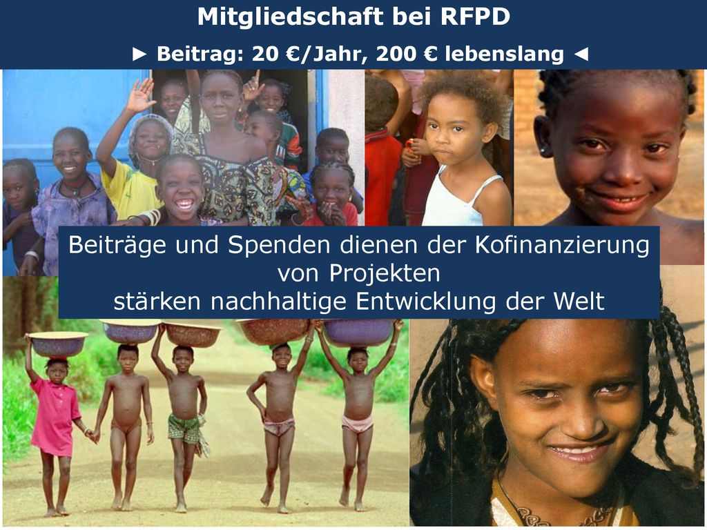 Mitgliedschaft bei RFPD ► Beitrag: 20 €/Jahr, 200 € lebenslang ◄