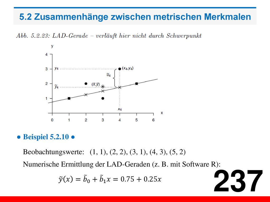 5.2 Zusammenhänge zwischen metrischen Merkmalen