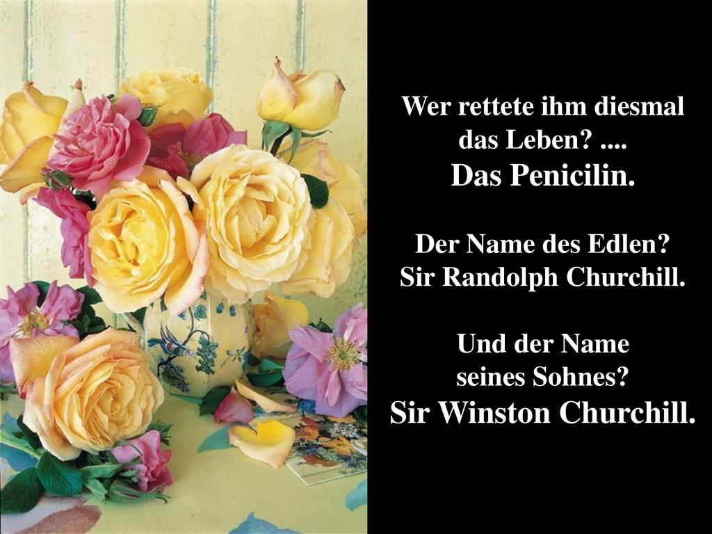 Wer rettete ihm diesmal das Leben .... Sir Randolph Churchill.