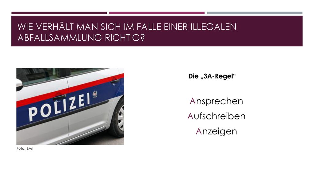 Wie verhält man sich im Falle einer illegalen Abfallsammlung richtig