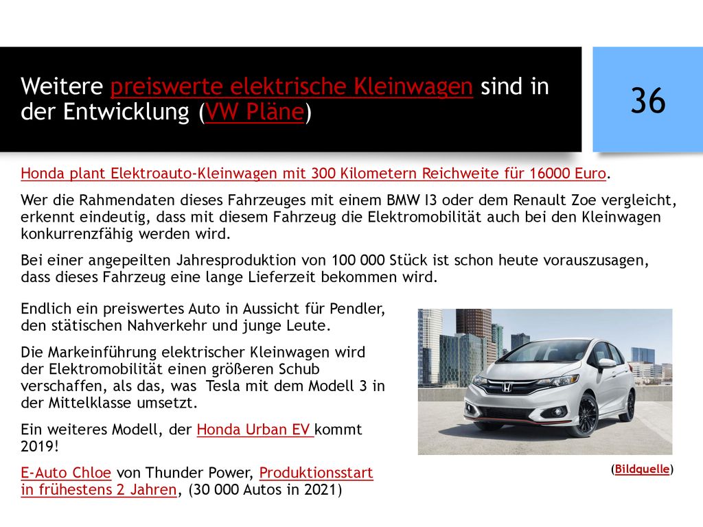 Weitere preiswerte elektrische Kleinwagen sind in der Entwicklung (VW Pläne)