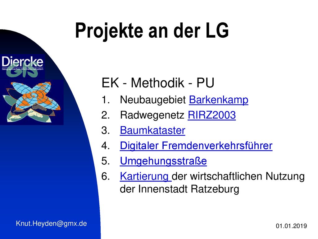 Projekte an der LG EK - Methodik - PU Neubaugebiet Barkenkamp