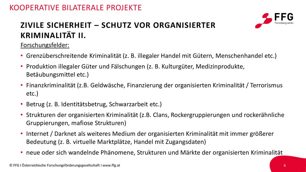 zivile sicherheit – schutz vor organisierter kriminalität II.