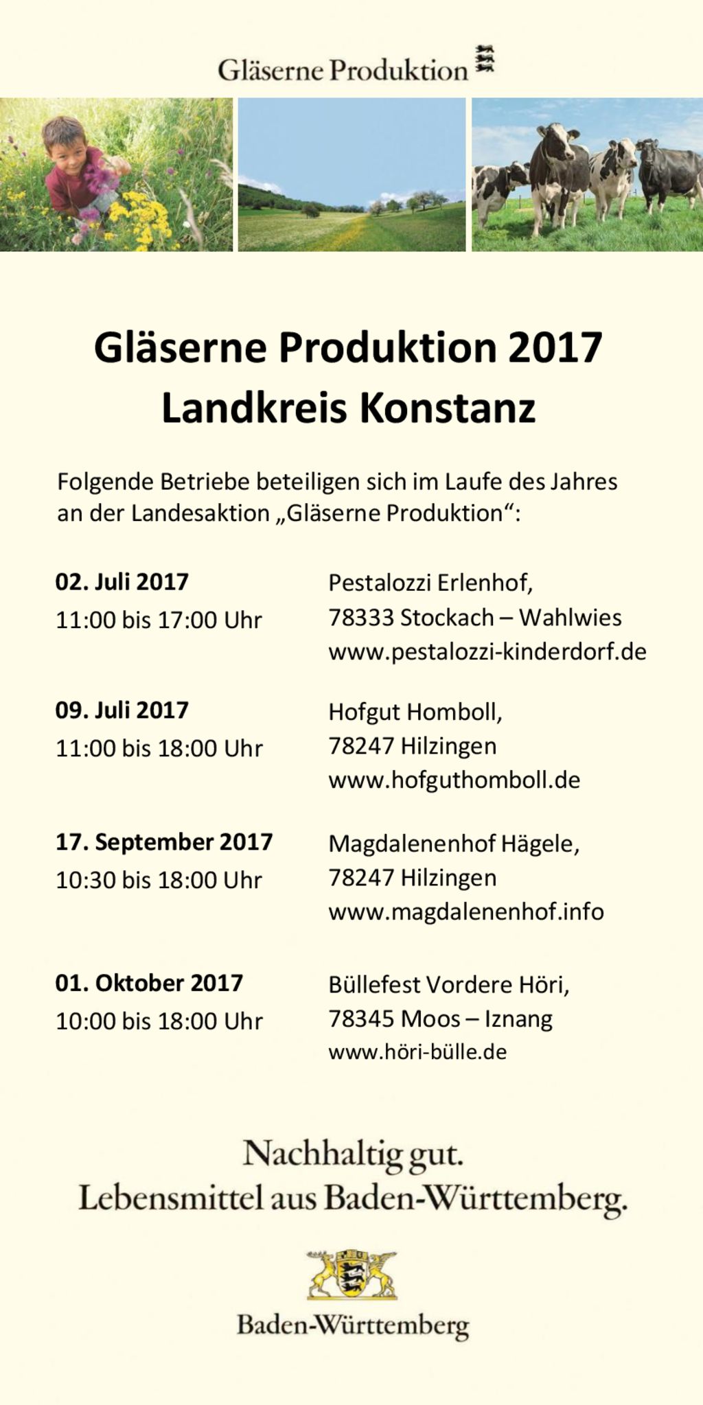 Gläserne Produktion 2017 Landkreis Konstanz