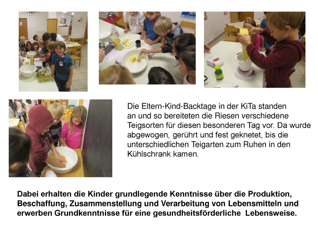 Die Eltern-Kind-Backtage in der KiTa standen