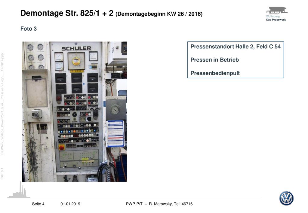 Demontage Str. 825/1 + 2 (Demontagebeginn KW 26 / 2016)