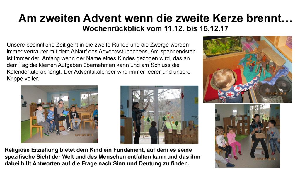 Am zweiten Advent wenn die zweite Kerze brennt… Wochenrückblick vom 11