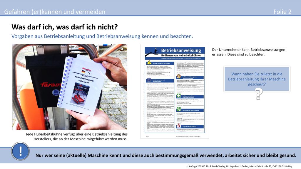 ! Was darf ich, was darf ich nicht Folie 2